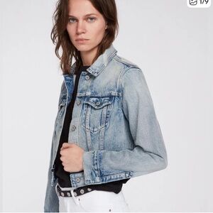 All Saints Hay Distressed Denim Jacket